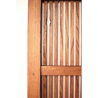 総欅 格子蔵戸　W0136 