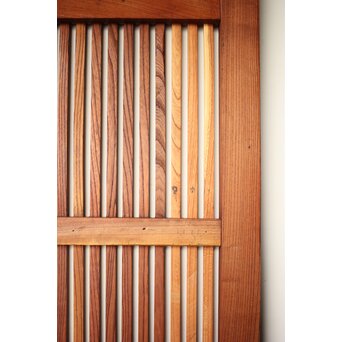 総欅 格子蔵戸　W0136 