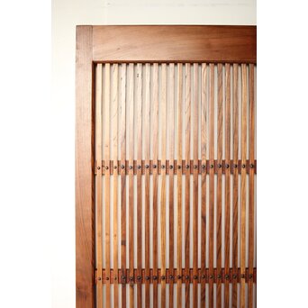 総欅 格子蔵戸　W0136 