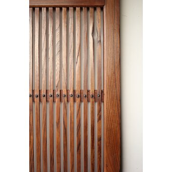 総欅 格子蔵戸　W0136 