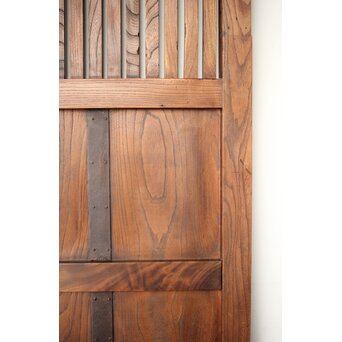 巾着金具 総欅 格子蔵戸　W0137YD 