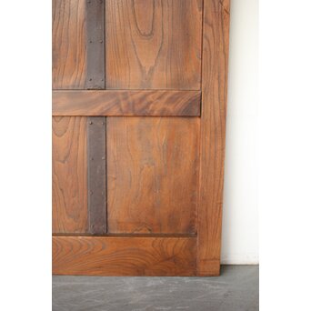 巾着金具 総欅 格子蔵戸　W0137YD 