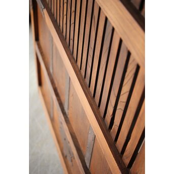 巾着金具 総欅 格子蔵戸　W0137YD 