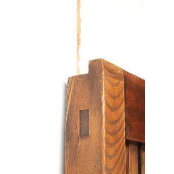 巾着金具 総欅 格子蔵戸　W0137YD 