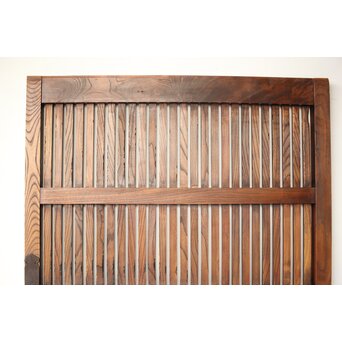 巾着金具 総欅 格子蔵戸　W0137YD 