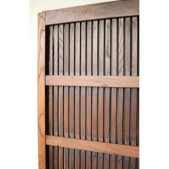 巾着金具 総欅 格子蔵戸　W0137YD 