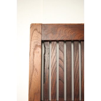 巾着金具 総欅 格子蔵戸　W0137YD 