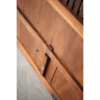 巾着金具 総欅 格子蔵戸　W0137YD 