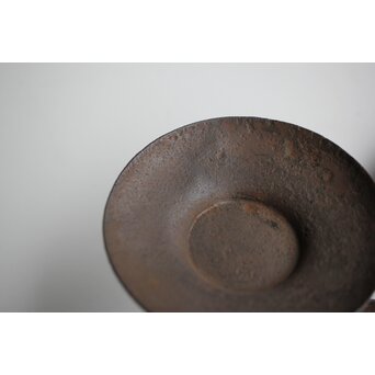 千成堂 鉄打出茶托 5枚1組　M400 