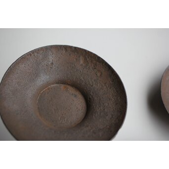 千成堂 鉄打出茶托 5枚1組　M400 