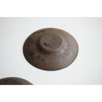 千成堂 鉄打出茶托 5枚1組　M400 