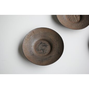 千成堂 鉄打出茶托 5枚1組　M400 