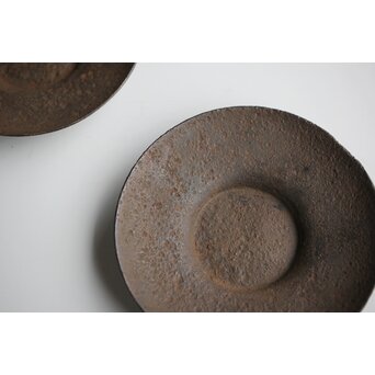 千成堂 鉄打出茶托 5枚1組　M400 