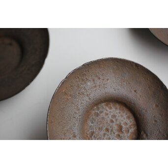 千成堂 鉄打出茶托 5枚1組　M400 