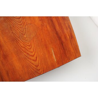 指物師 竹内不山 竹装飾 松一枚板卓　X440 