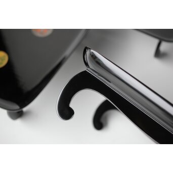 輪島塗 佐藤貞一 五清図蒔絵膳 五客　Q352 