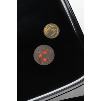 輪島塗 佐藤貞一 五清図蒔絵膳 五客　Q352 