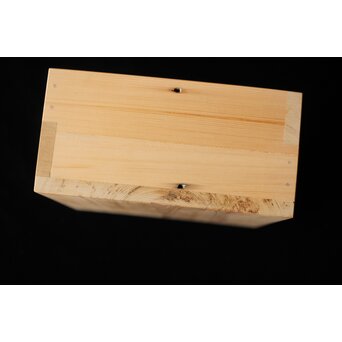 筒井寛秀箱付 東大寺古材 升 菓子器　X441 