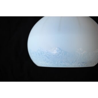 にわか腐食 オパールセントガラス電笠　A089 