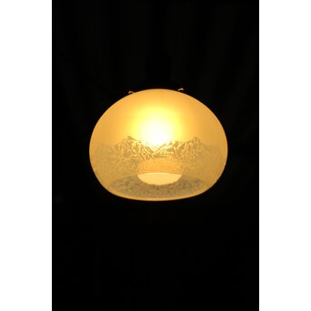 にわか腐食 オパールセントガラス電笠　A089 