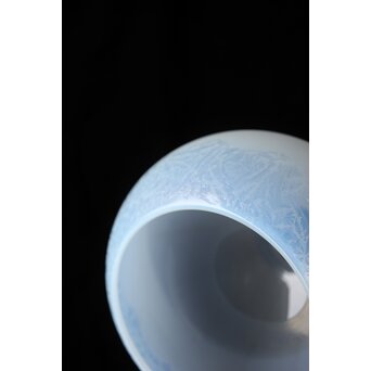 にわか腐食 オパールセントガラス電笠　A089 