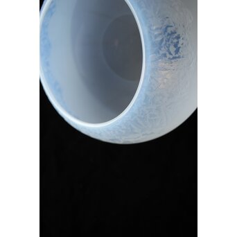 にわか腐食 オパールセントガラス電笠　A089 