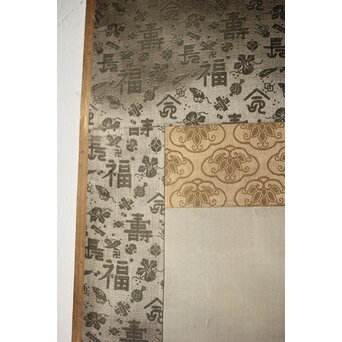 刺繍画 白鷺 軸装　Z478 