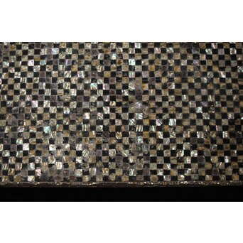 市松 螺鈿卓　Q356 