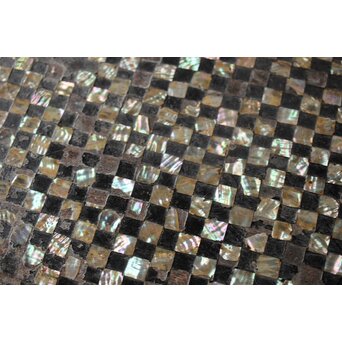 市松 螺鈿卓　Q356 