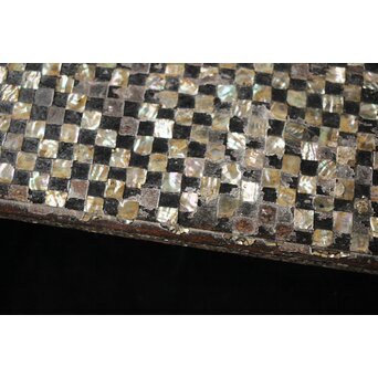 市松 螺鈿卓　Q356 