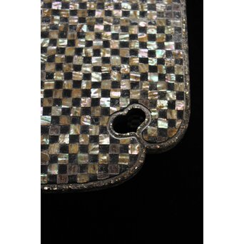 市松 螺鈿卓　Q356 