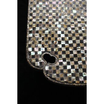 市松 螺鈿卓　Q356 