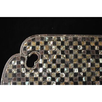 市松 螺鈿卓　Q356 