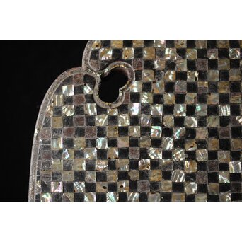 市松 螺鈿卓　Q356 