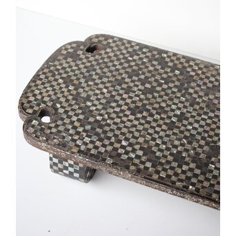 市松 螺鈿卓　Q356 