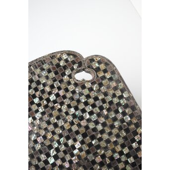 市松 螺鈿卓　Q356 