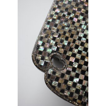 市松 螺鈿卓　Q356 