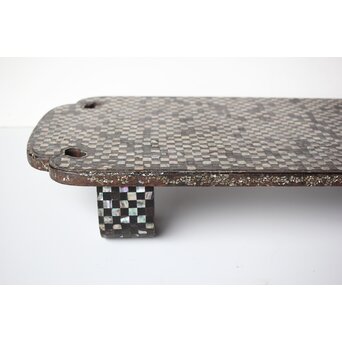 市松 螺鈿卓　Q356 