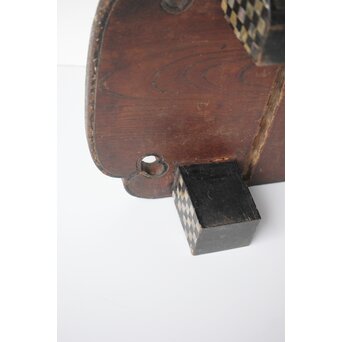 市松 螺鈿卓　Q356 