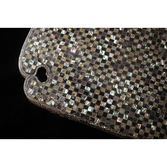 市松 螺鈿卓　Q356 