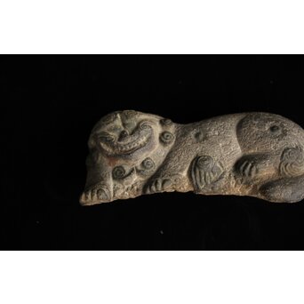 鎮墓獣 朝鮮 李朝 石彫 海駝ヘテ　U347 