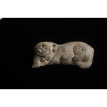 鎮墓獣 朝鮮 李朝 石彫 海駝ヘテ　U347