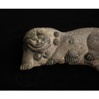 鎮墓獣 朝鮮 李朝 石彫 海駝ヘテ　U347 