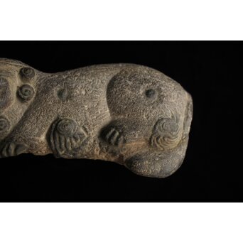 鎮墓獣 朝鮮 李朝 石彫 海駝ヘテ　U347 