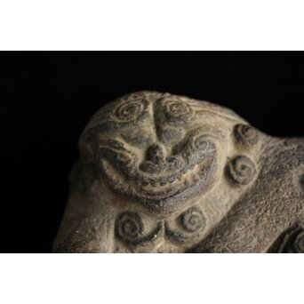 鎮墓獣 朝鮮 李朝 石彫 海駝ヘテ　U347 