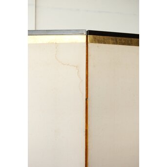 渡辺小崋 群鶴図 紙本屏風一双　Z481 