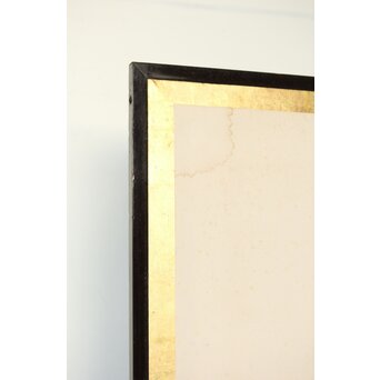 渡辺小崋 群鶴図 紙本屏風一双　Z481 