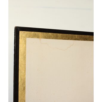 渡辺小崋 群鶴図 紙本屏風一双　Z481 