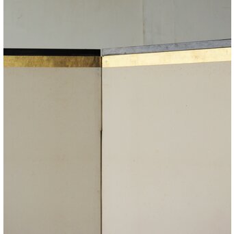 渡辺小崋 群鶴図 紙本屏風一双　Z481 