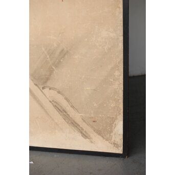 女流画家 桜井雪保 群虎図 紙本屏風一双　Z482 